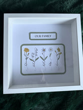 Load image into Gallery viewer, Family Birth Month Flower Frame