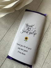 Load image into Gallery viewer, Personalised Chocolate Bar Wrapper