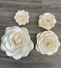 Load image into Gallery viewer, White Gold Dust Pearl Paper Roses
